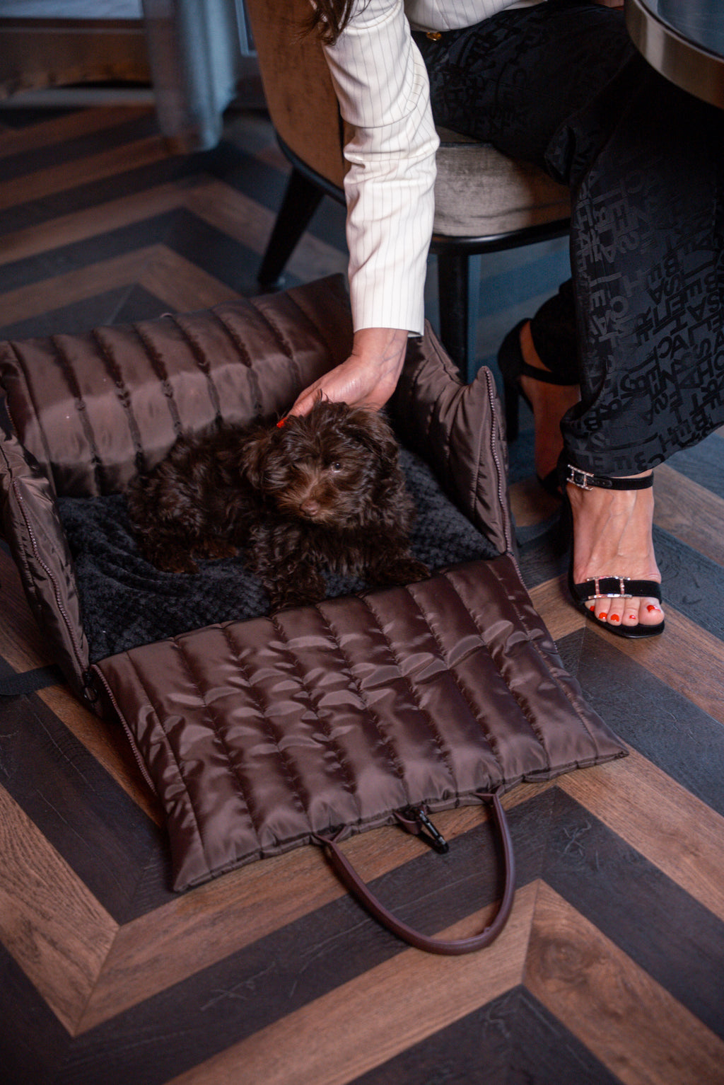 DuSaMe - Hundetragetasche - Donna - Braun