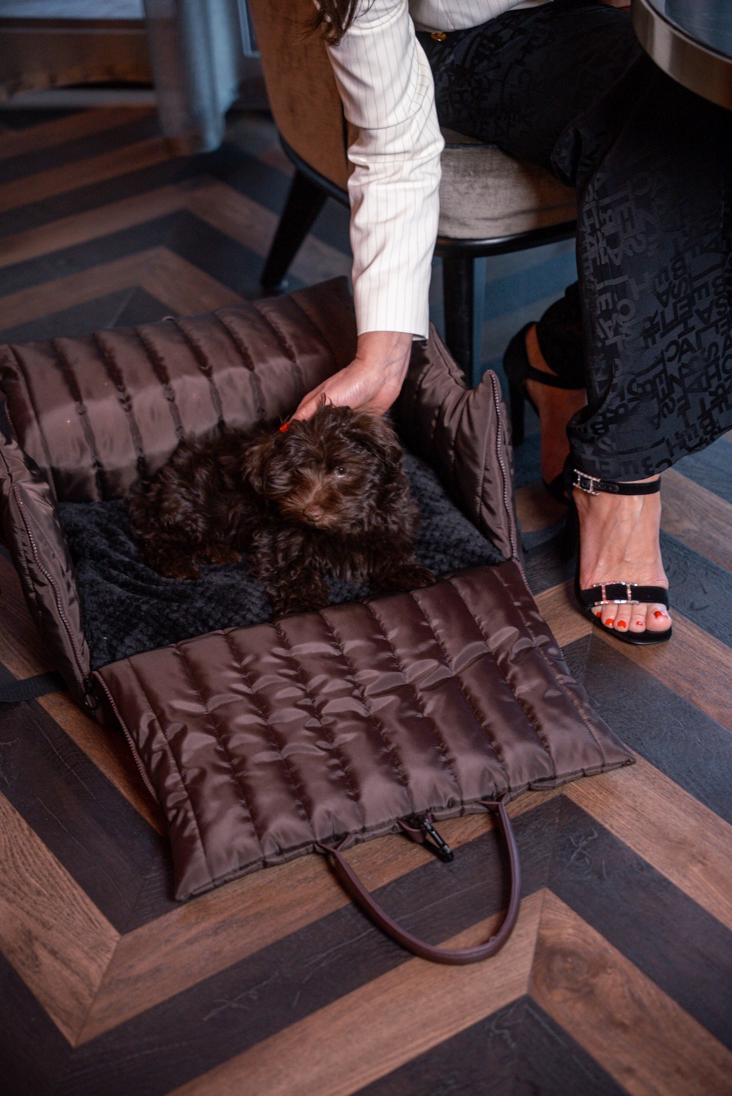 DuSaMe - Hundetragetasche - Donna - Braun