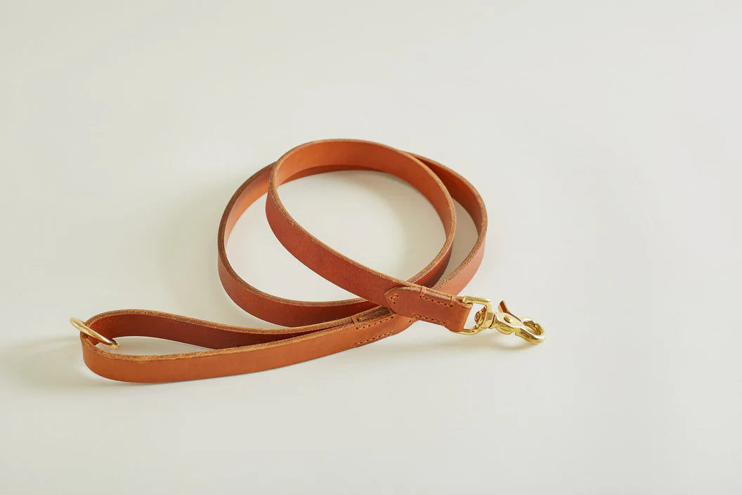 DOG LEAD CLASSIC Cognac (120cm / 1,5cm)