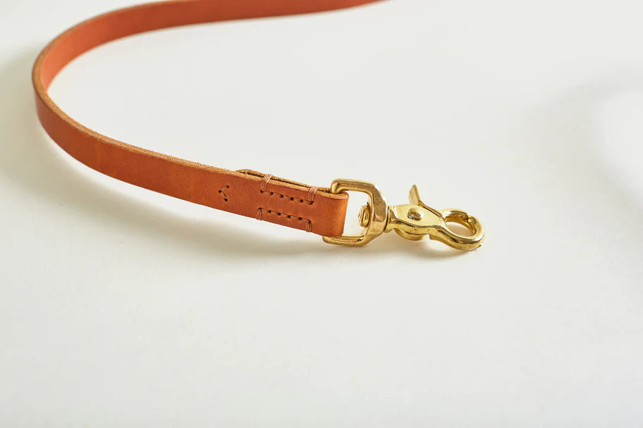 DOG LEAD CLASSIC Cognac (120cm / 1,5cm)