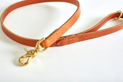 DOG LEAD CLASSIC Cognac (120cm / 1,5cm)