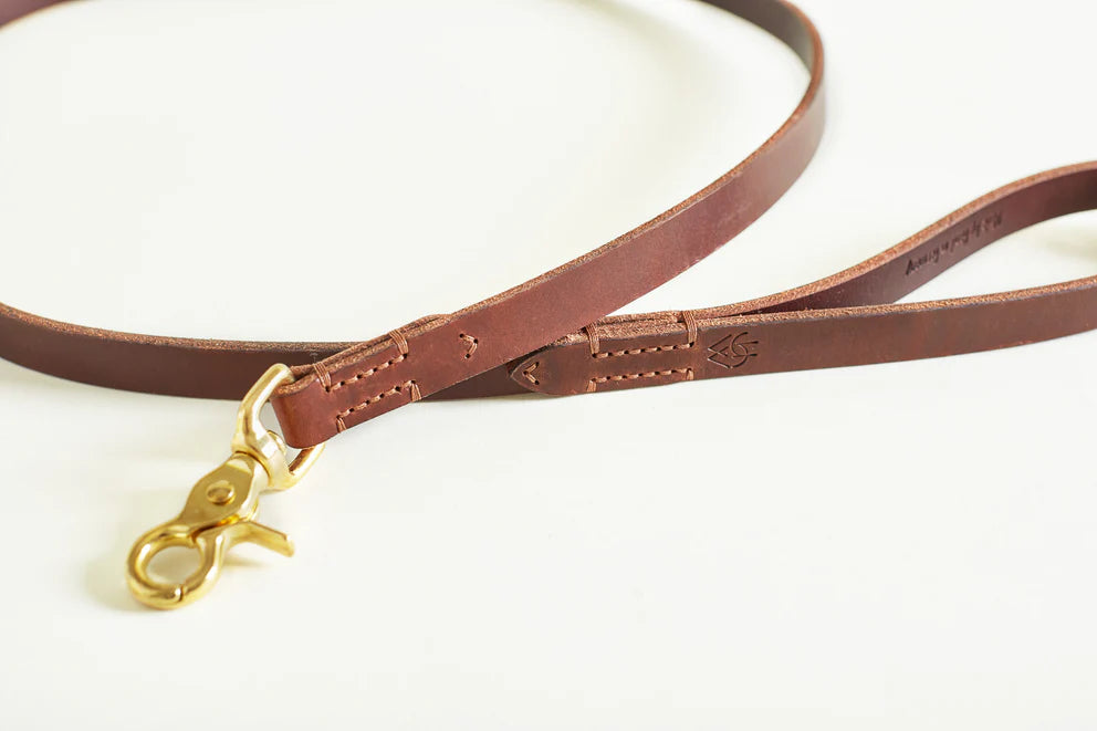 DOG LEAD CLASSIC CHESTNUT (120cm / 1,5cm)