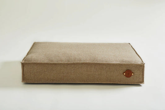 Dog Bed Tweed Sand - Large